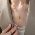 Jewelry wholesale Romantic 18K Gold Plated Fine Jewelry 'Love' Letter Pendant Necklaces
