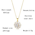 Jewelry wholesale Hot Sale Trendy Jewelry Christmas Snow Bell Zircon Pendant Necklace