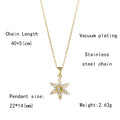 Jewelry wholesale Hot Sale Trendy Jewelry Christmas Snow Bell Zircon Pendant Necklace