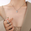 Jewelry wholesale Dainty Fine Jewelry PVD High Polish Heart Pendant Beads Snake Chain Necklaces