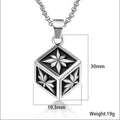 Jewelry wholesale Explosive Halloween Enamel Rubik's Cube Men's Pendant Necklace