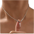 Jewelry wholesale Hot Sale Stainless Steel Punk Cross Unisex Pendant Necklace