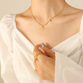 Jewelry wholesale Individualistic Trendy Round - plate Letter Pendant Necklace