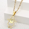 Jewelry wholesale Fashion Stainless Steel Christmas Jewelry Waterproof Pendant Necklaces