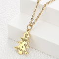 Jewelry wholesale Fashion Stainless Steel Christmas Jewelry Waterproof Pendant Necklaces