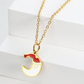 Jewelry wholesale Classic Jewelry 18K Gold Plated Colorful Christmas Pendants Necklaces