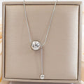 Jewelry wholesale New Arrival Stainless Steel Geometric Star Moon Pendant Chain Necklace