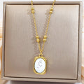 Jewelry wholesale New Arrival Stainless Steel Geometric Star Moon Pendant Chain Necklace