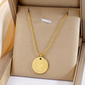 Jewelry wholesale Hot Sale Shell Letter Oval Beads Necklace for Women