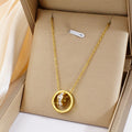 Jewelry wholesale Hot Sale Shell Letter Oval Beads Necklace for Women