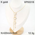 Elegant Not Fade Stainless Steel Pearl Heart Butterfly Necklace WAN4 Jewelry