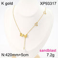 Elegant Not Fade Stainless Steel Pearl Heart Butterfly Necklace WAN4 Jewelry