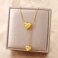 Factory Direct Sale Multicolor Zircon Heart Oval Necklace WAN4 Jewelry