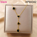 Jewelry wholesale Hot Selling Clover Heart Butterfly Leaf Tassel Pendant Necklace