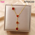 Jewelry wholesale Hot Selling Clover Heart Butterfly Leaf Tassel Pendant Necklace