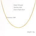 Jewelry wholesale Hot Classic Simple Flat Snake Chain Oval Chain Necklace
