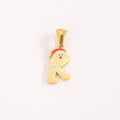 Jewelry wholesale 26 Letter Wholesale Christmas Jewelry Charms Initial Pendant DIY Accessories