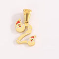 Jewelry wholesale 26 Letter Wholesale Christmas Jewelry Charms Initial Pendant DIY Accessories