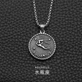 Classic Trendy Stainless Steel 12 Constellations Cast Pendants Fine Pendants Fashion Accessories For Necklaces Unisex Jewelry WAN4 Jewelry