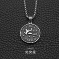 Classic Trendy Stainless Steel 12 Constellations Cast Pendants Fine Pendants Fashion Accessories For Necklaces Unisex Jewelry WAN4 Jewelry