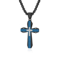 Jewelry wholesale Hot Sale Stainless Steel Zircon Cross Pendants Necklaces