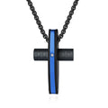 Jewelry wholesale Hot Sale Stainless Steel Zirconia Black Cross Pendants