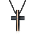 Jewelry wholesale Hot Sale Stainless Steel Zirconia Black Cross Pendants