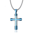 Hip Hop New Arrival Stainless Steel Multi Color Arc Cross Pendants PVD Fine Jewelry Charm Pendant For Necklaces Accessories WAN4 Jewelry