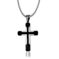Hip Hop New Arrival Stainless Steel Multi Color Arc Cross Pendants PVD Fine Jewelry Charm Pendant For Necklaces Accessories WAN4 Jewelry