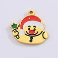 Jewelry wholesale 33PCS New Enamel Christmas Jewelry Trees Snowman Santa Claus Pendant