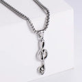 Jewelry wholesale Hot New Design Music Symbol Skull Pendant Necklace