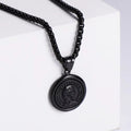 Jewelry wholesale Hot Sale Elizabeth Image Round Pendant Chain Necklaces