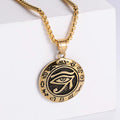 Jewelry wholesale Hot Sale Eye Round Cast Pendant Square Pearl Chain Necklaces