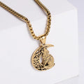 Jewelry wholesale Hot Sale Moon Wolf Shape Stainless steel Casting Necklaces