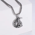 Jewelry wholesale Hot Sale Moon Wolf Shape Stainless steel Casting Necklaces