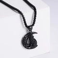 Jewelry wholesale Hot Sale Moon Wolf Shape Stainless steel Casting Necklaces