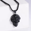 Jewelry wholesale Hot Sale Skull Casting Pendant Square Pearl Chain Necklaces