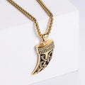 Jewelry wholesale New Casting Knife Shape Pendant Square Pearl Shape Chain Necklaces