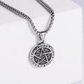 Jewelry wholesale New Round Star Pattern Pendant Square Pearl Chain Necklaces