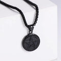 Jewelry wholesale New Round Star Pattern Pendant Square Pearl Chain Necklaces