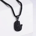 Jewelry wholesale Wholesale Cast Hand Shape Pendants Square Pearl Chain Necklaces