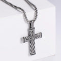 Jewelry wholesale Wholesale Casting Classic Cross Pendant Square Pearl Chain Necklace
