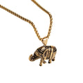 Jewelry wholesale Wholesale Elephant Cast Pendant For Necklaces Square Pearl Chain Necklaces