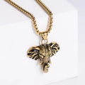Jewelry wholesale Wholesale Elephant Head Heart Shape with Square Pearl Chain Necklace
