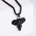 Jewelry wholesale Wholesale Elephant Head Heart Shape with Square Pearl Chain Necklace