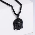 Jewelry wholesale Wholesale Head of Maitreya Buddha Shape Pendant Chain Necklaces