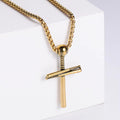 Jewelry wholesale Wholesale Helix Design Cross Shape Square Pearl Box Chain Necklaces