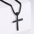 Jewelry wholesale Wholesale Helix Design Cross Shape Square Pearl Box Chain Necklaces