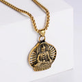 Jewelry wholesale Wholesale Maitreya Buddha Pendant Square Pearl Chain Casting Necklaces