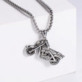 Jewelry wholesale Wholesale Motorcycle Motor Pendant Square Pearl Chain Necklaces